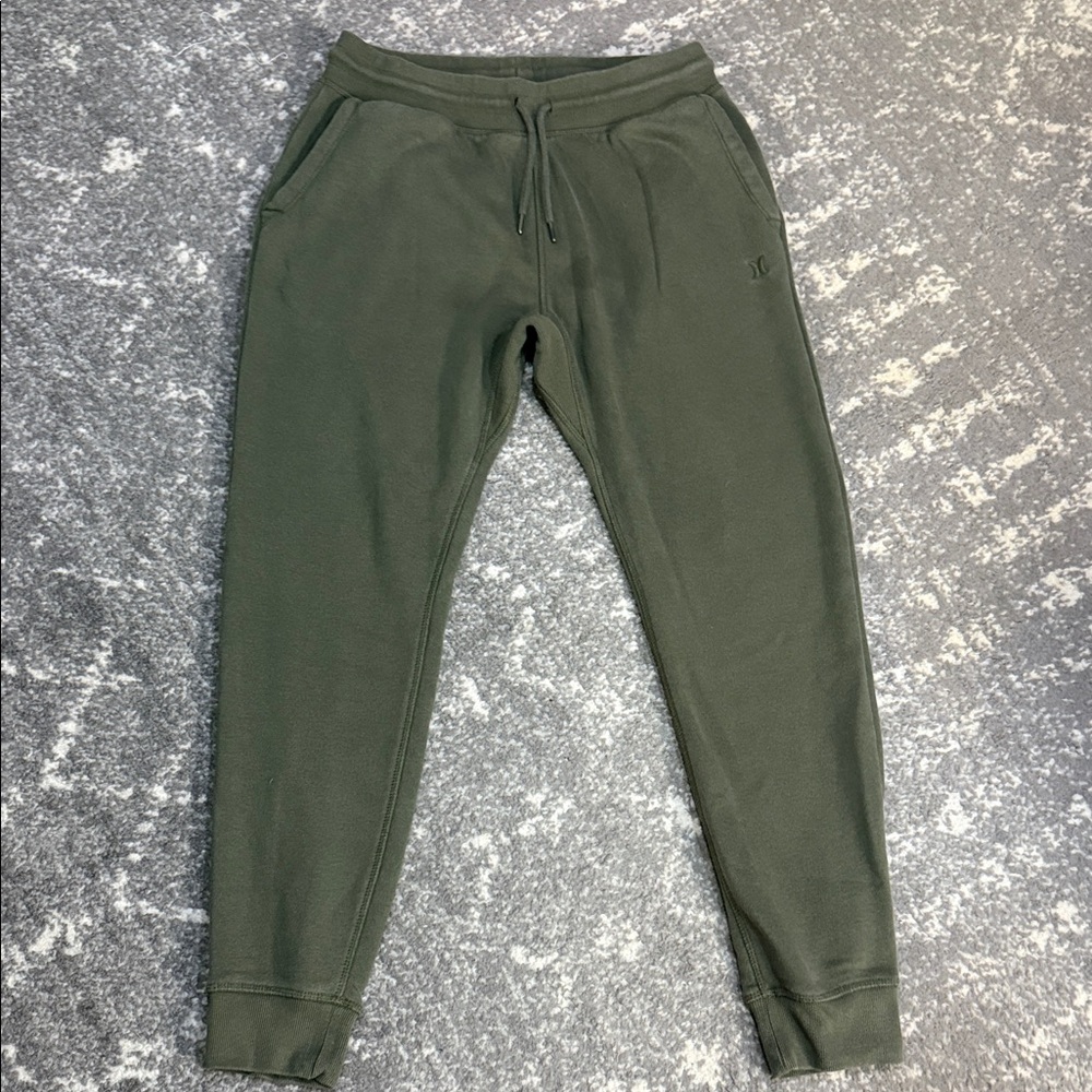 Hurley Olive Men's Joggers - Picture 1 of 5